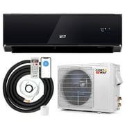 Costway 18000BTU Wifi Enabled Mini Split Air Conditioner & Heater with Heat Pump Black