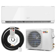 Costway 18000BTU Wifi Enabled Mini Split Air Conditioner & Heater with Heat Pump White