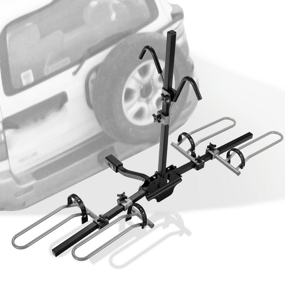 Costway 2-Bike Hitch Mount Bike Rack Platform Style Hitch Rack for 1-1/4'' or 2'' Receiver