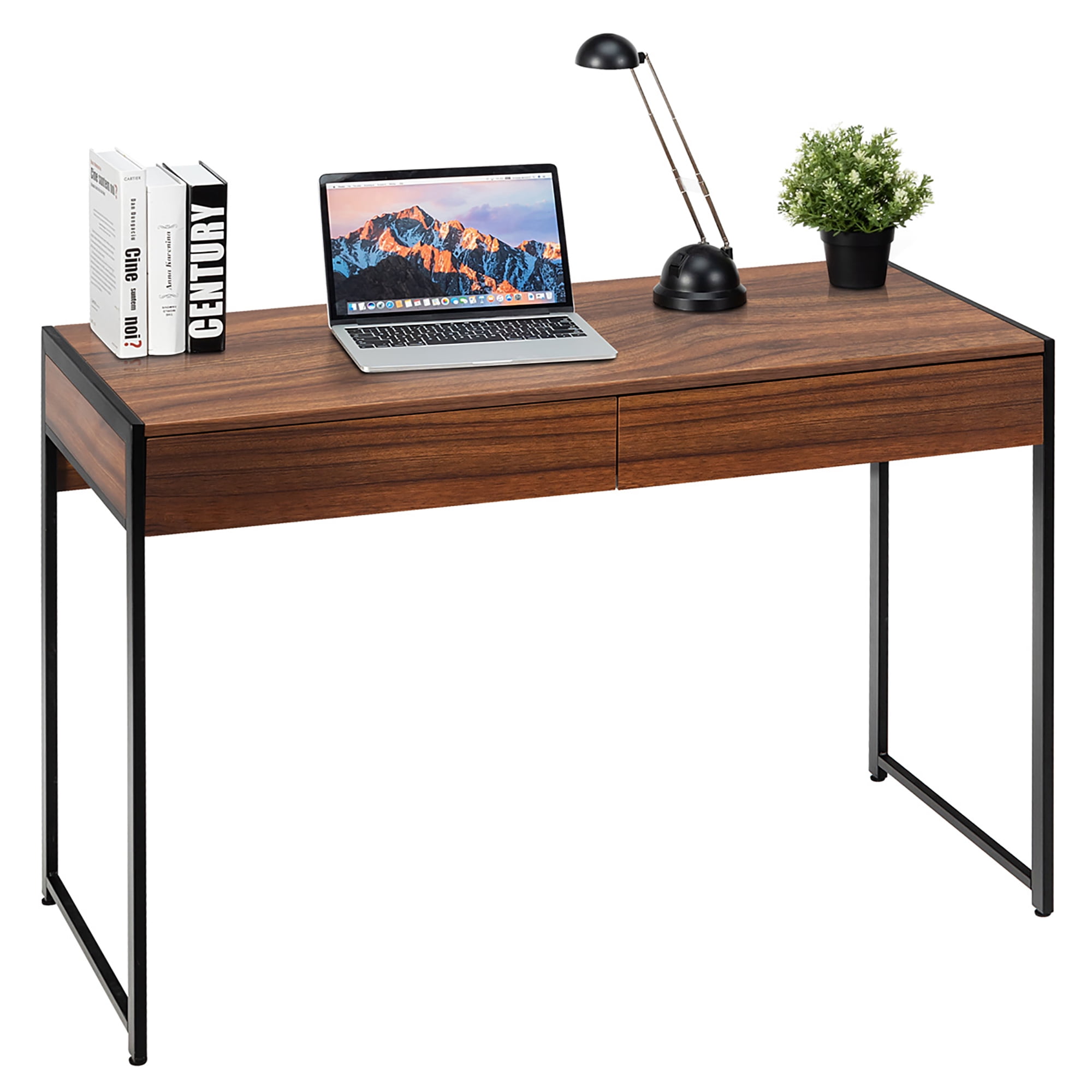 TEKAVO – Double Multi-Utility Office Table Computer Desk for Home Office  Engineered Wood Finish Writing Study Computer Laptop Desk Table (200x60x75  cm) (Brown) : : Home & Kitchen