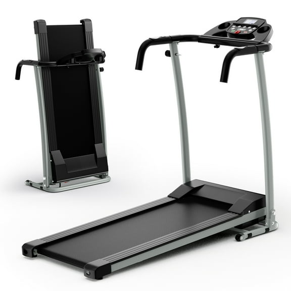Costway 2 HP Up to 7.5MPH Folding Treadmill Motorized Running Machine 12 Preset Program & LCD Display Screen
