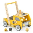 thumbnail image 1 of Costway 2-In-1 Montessori Wooden Baby Walker with Learning Activities Adjustable Speed, 1 of 10