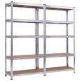 thumbnail image 1 of Costway 2 PC 71'' Heavy Duty Storage Shelf Steel Metal Garage Rack 5 Level Adjustable Shelves, 1 of 8