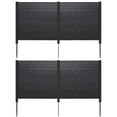thumbnail image 1 of Costway 2 PCS 48" L x 46" H Air Conditioner Fence Outdoor Privacy Fence Screen Black, 1 of 9