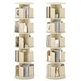thumbnail image 1 of Costway 2 PCS 5-Tier Rotating Bookshelf 360° Display Rack Dividers & Anti-falling Baffles Natural, 1 of 10