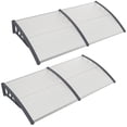 thumbnail image 1 of Costway 2 PCS 80" x 40" Patio Awning Canopy Window Door Overhang Rain Snow Protection, 1 of 10