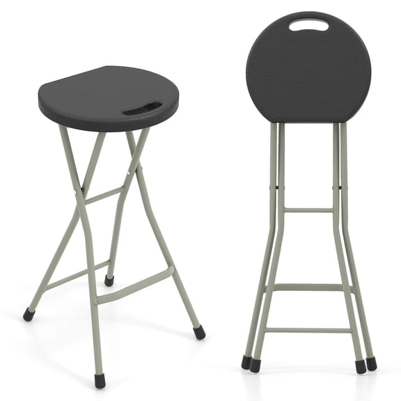 Costway 2 PCS Portable Folding Stools Lightweight Fishing Stool with 330 lbs Limited