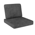 thumbnail image 1 of Costway 2-Pack 24" x 24" Deep Seat Cushion & Back Pillow with Removable Covers Outdoor Gray, 1 of 10