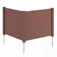 thumbnail image 1 of Costway 2 Pack 48" x 38" Air Conditioner Fence Screen Panel Kit with 3 Ground Stakes Brown, 1 of 9