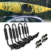 Costway 2 Pair Canoe Boat Kayak Car SUV Truck Top Roof Rack Mount Carrier J Cross Bar