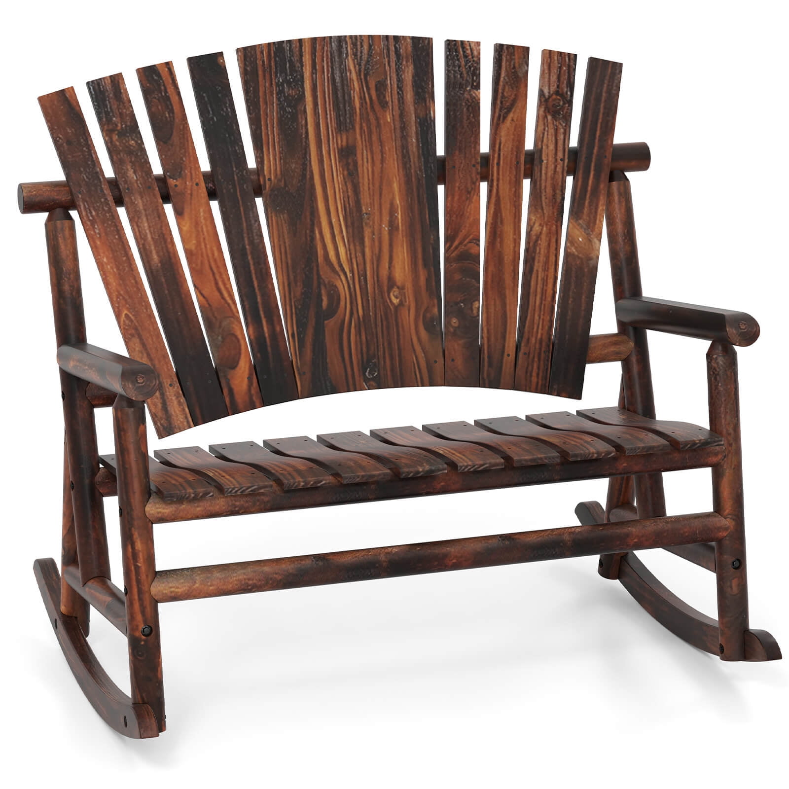 Costway 2-Person Outdoor Adirondack Rocking Chair, 46