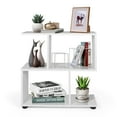 thumbnail image 1 of Costway 2-Tier Bookshelf S Shaped Bookcase Storage Rack Display Shelf w/Thick Foot Mats, 1 of 11