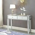 thumbnail image 1 of Costway 2 ed Vanity Make-Up Desk Silver Glass Console Dressing Table, 1 of 10