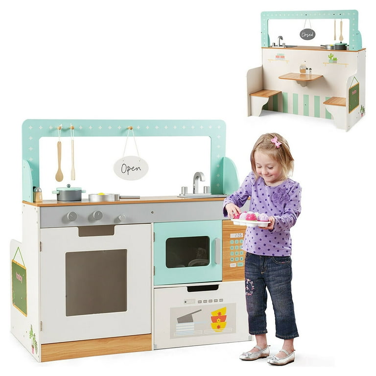 Tiny Kitchen That Works! 2in1 REAL Baking & Cooking Kitchen Set