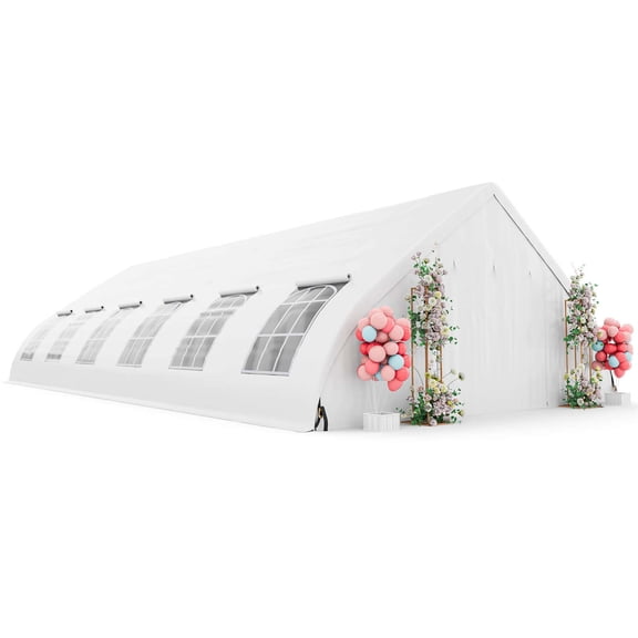 Costway 20' X 40' White Event Outdoor Canopies, Heavy Duty