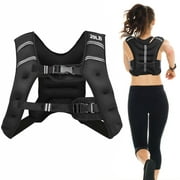 Costway 20LBS Workout Weighted Vest Mesh Bag Adjustable Buckle Fitness