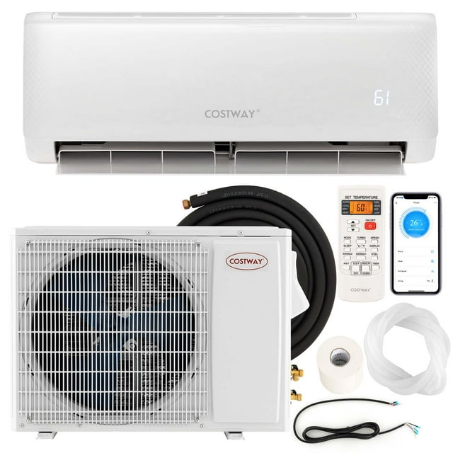Costway 22,000 BTU Mini Split Air Conditioner AC Unit with Heat Pump