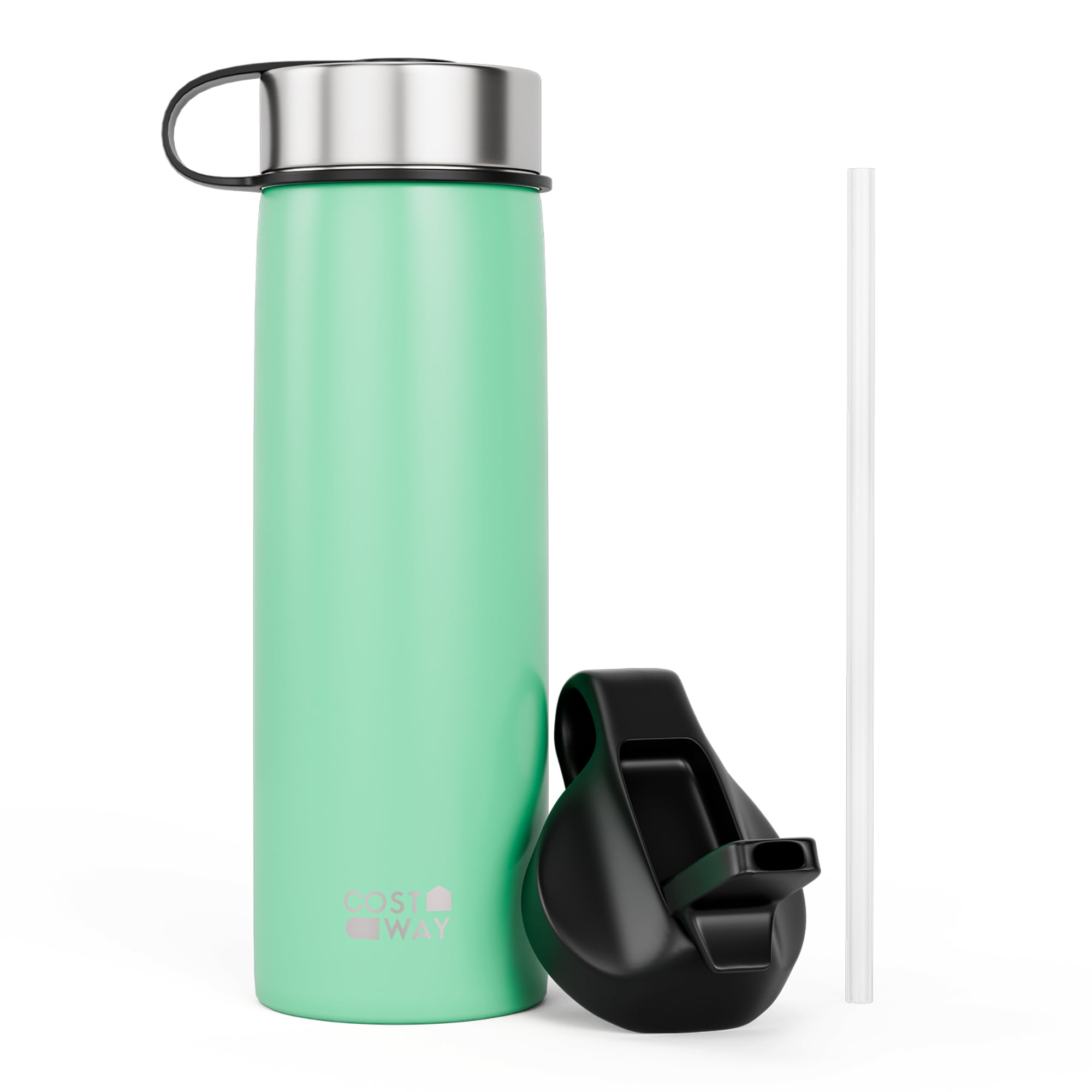 1pc Stainless Steel Insulated Bottle, Mint Green Double Layer