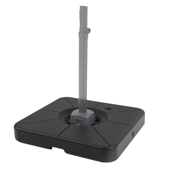 Costway 220 LBS Water & Sand Fillable Weighted Stand with Pre-installed Cross Bracket