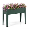 thumbnail image 1 of Costway 24" Raised Garden Bed with Legs Metal Elevated Planter Box Drainage Hole Backyard Green, 1 of 9