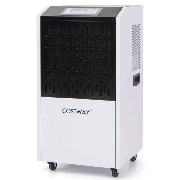 Costway 250-Pint Commercial Dehumidifier with Drain Hose 8,500 Sq. ft Coverage Area