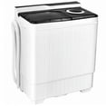 thumbnail image 1 of Costway 26lbs Portable Semi-automatic Washing Machine W/Built-in Drain Pump Grey, 1 of 10