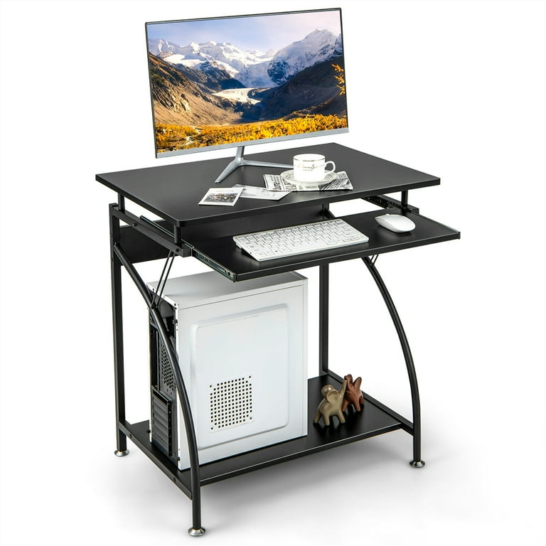 Computer desk table laptop workstation small home office compact pc furniture discount