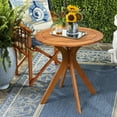 thumbnail image 1 of Costway 27'' Outdoor Round Table Solid Wood Coffee Side Bistro Table, 1 of 11