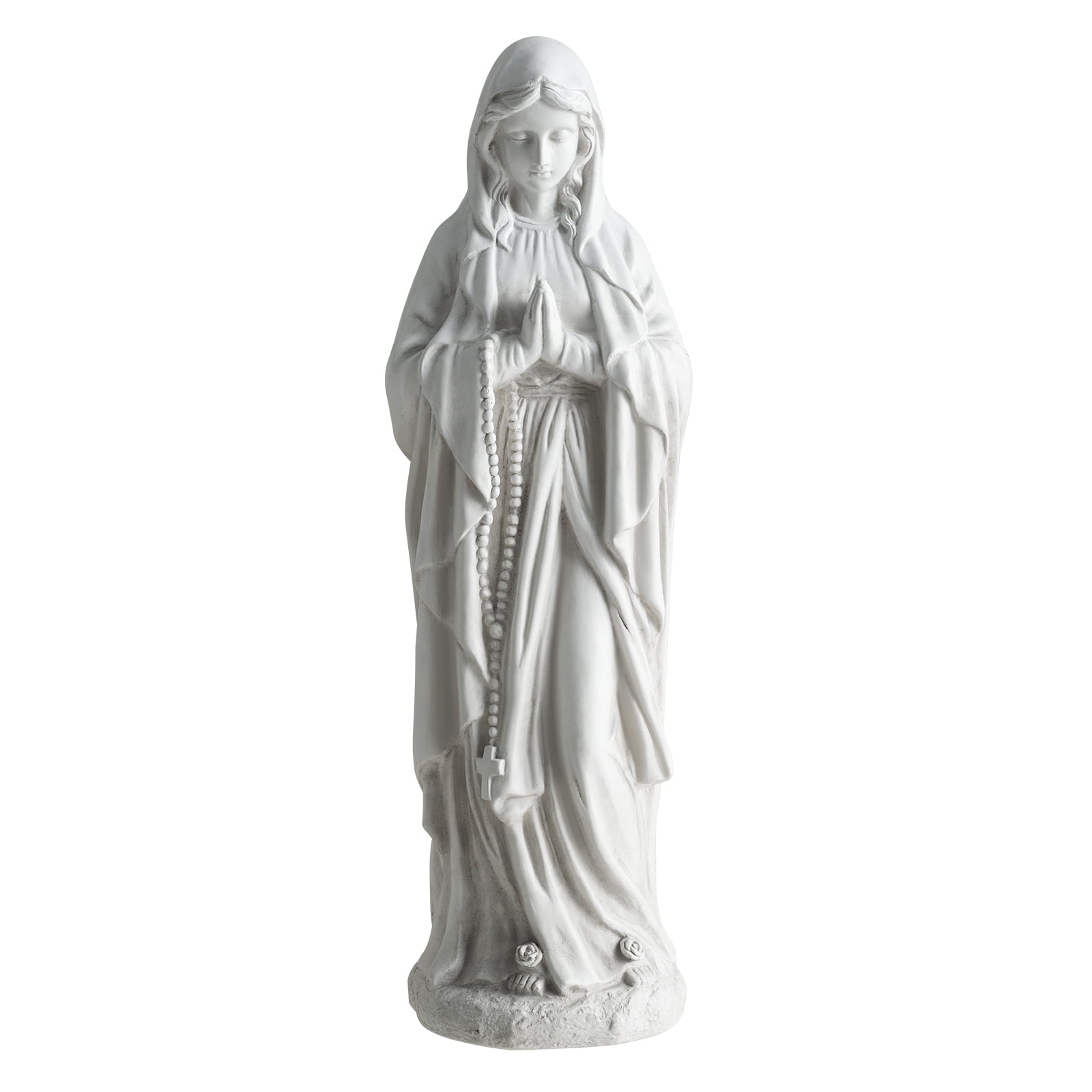 Costway 29.5" Virgin Mary Statue, Our Lady of Lourdes Statue for Garden, Yard, Lawn