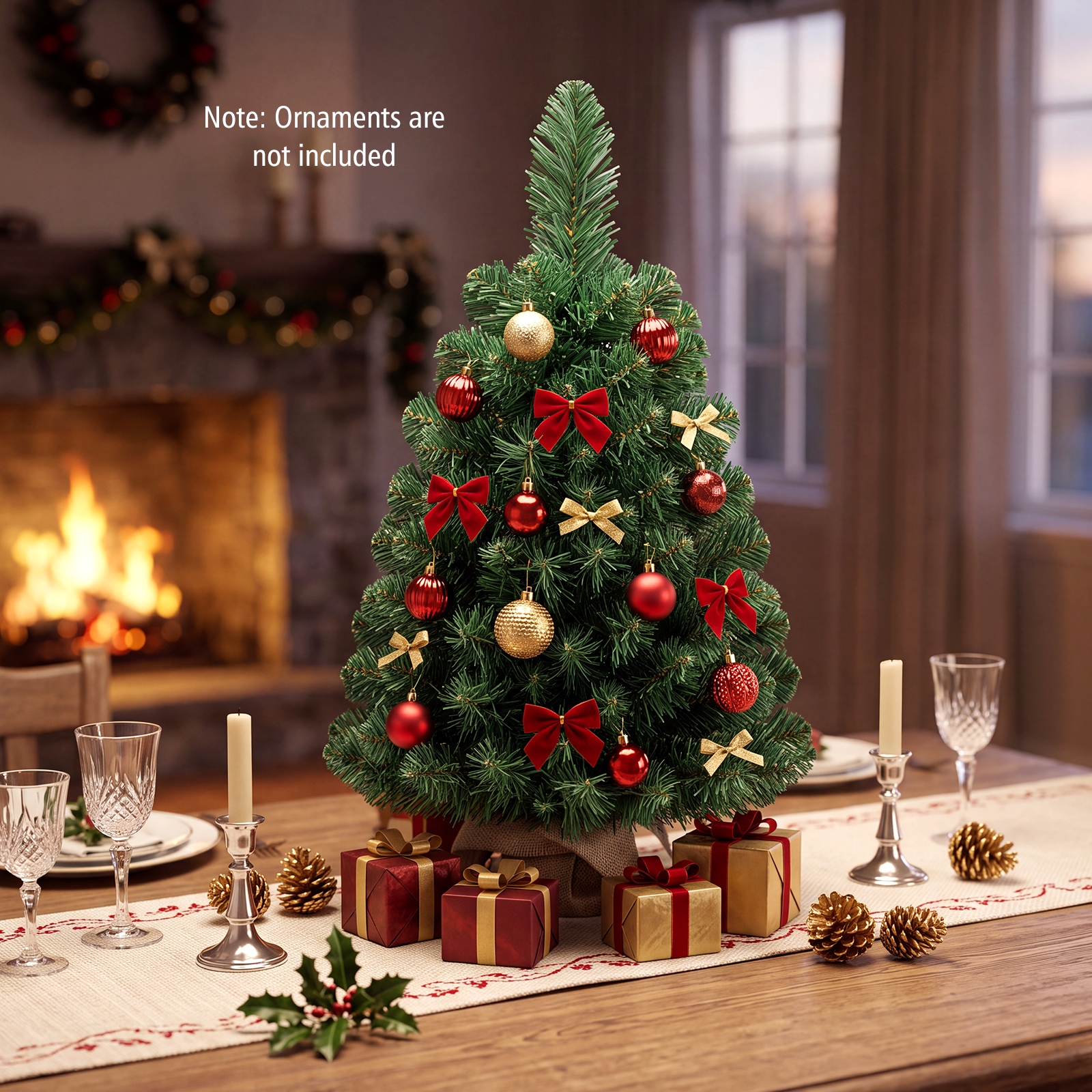 Costway 2 FT Small Christmas Tree Tabletop Mini Xmas Tree Holiday Decoration Green