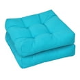 thumbnail image 1 of Costway 2 PCS 21'' x 21'' Patio Chair Seat Cushion Pads Indoor/Outdoor Turquoise, 1 of 12