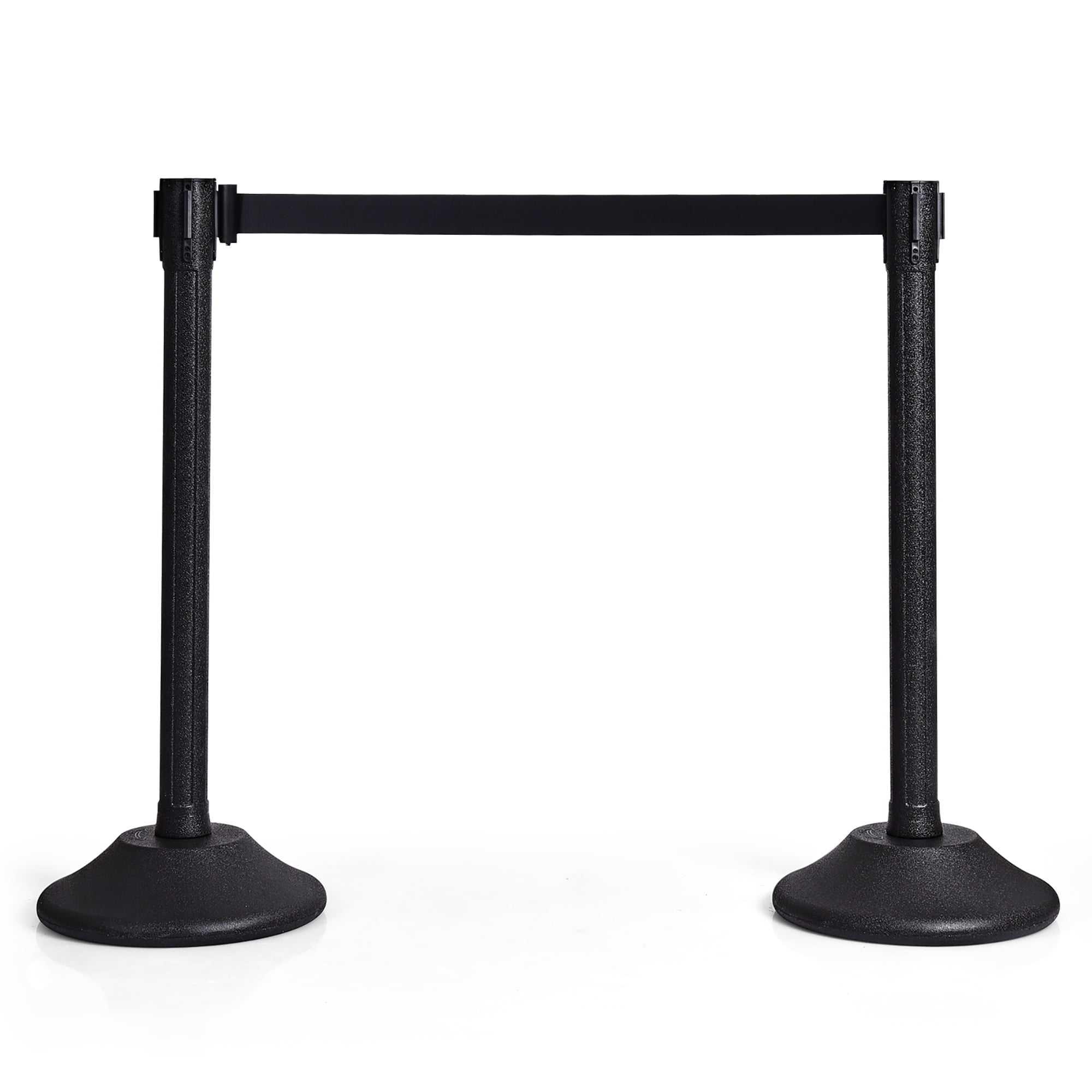 Costway 2Pcs Stanchion Post Crowd Control Barriers Queue Pole w ...