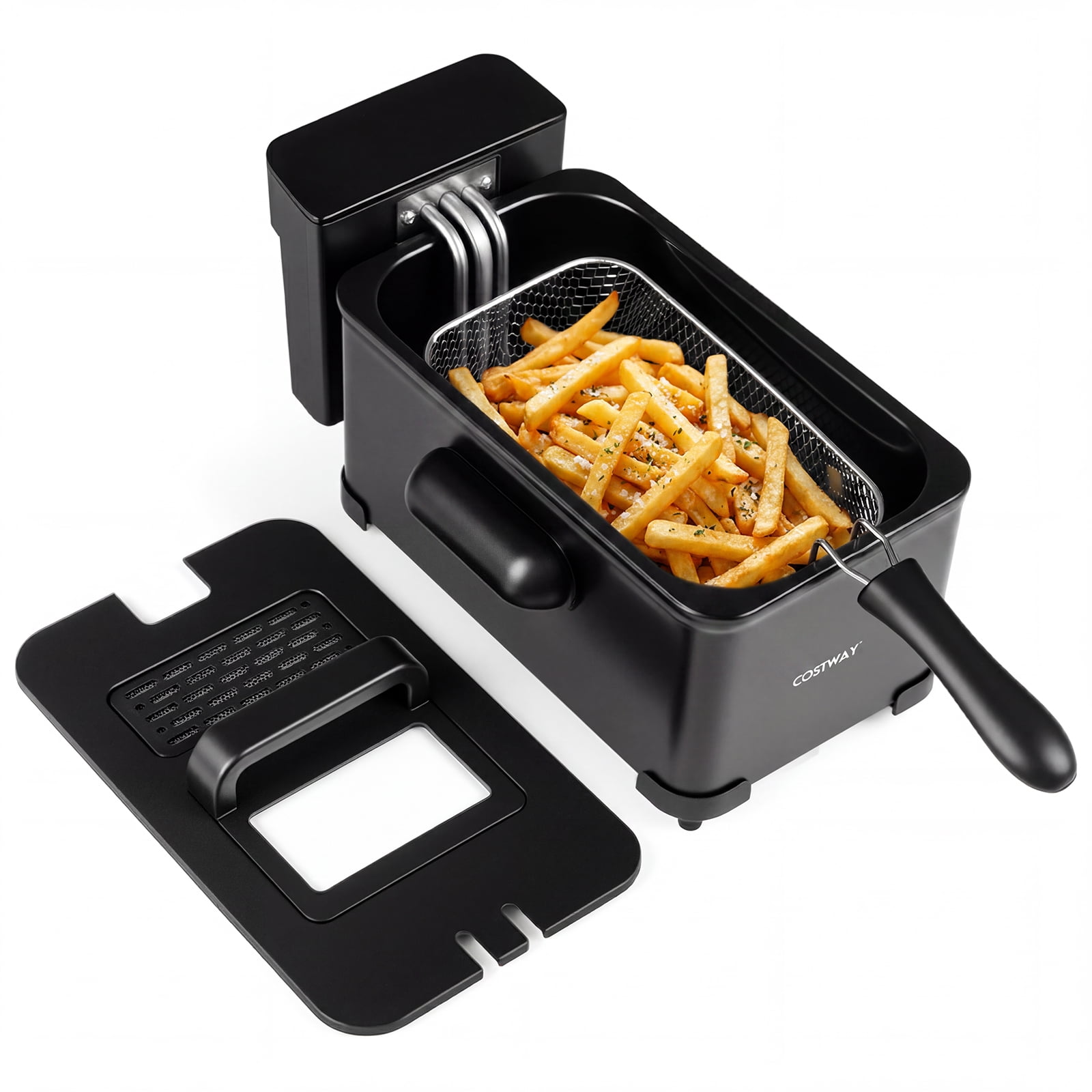 Costway, Electric Deep Fryer, 3.2 QT/12-Cup with Frying Basket