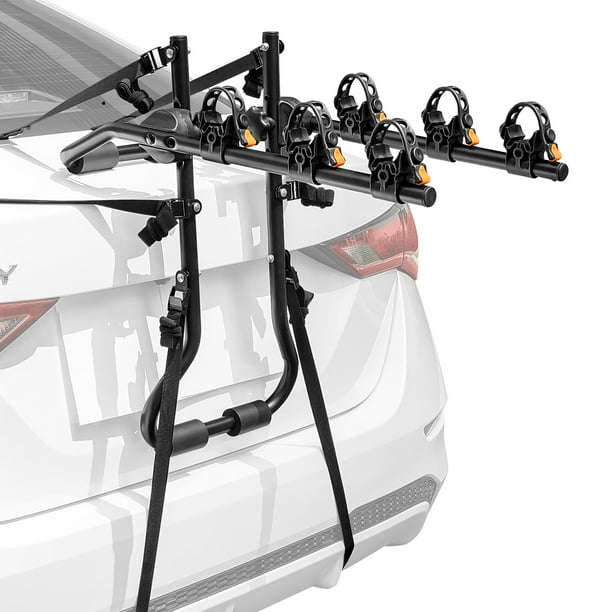 Trunk Mounted Bike Carrier 3-Bike Trunk Rack For Sedans/SUVs