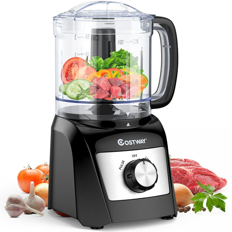 Costway 3-Cup Electric Food Processor Vegetable Chopper w/ Stainless Steel  Blade 