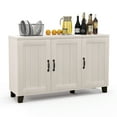 thumbnail image 1 of Costway 3-Door Buffet Sideboard Storage Credenza Cabinet Console Adjustable Shelf White Wash, 1 of 11
