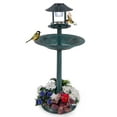thumbnail image 1 of Costway 3-In-1 Pedestal Bird Bath with Solar Light with Bird Feeder & Flower Planter Bronze, 1 of 10