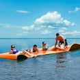 thumbnail image 1 of Costway 3-Layer Floating Water Pad 12' x 6' Floating Oasis Foam Mat Orange, 1 of 9