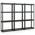 thumbnail image 1 of Costway 3 PCS 4-Tier Metal Shelving Unit Heavy Duty Wire Storage Rack with Anti-slip Foot Pads Black, 1 of 10