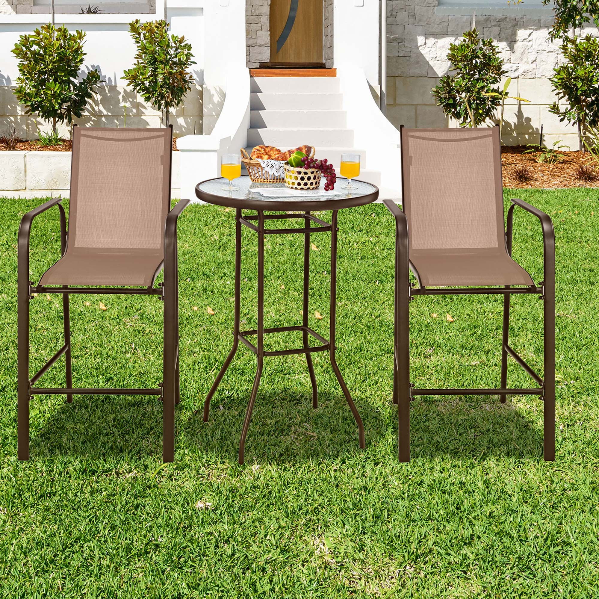 Outdoor patio furniture bar height hotsell