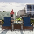 thumbnail image 1 of Costway 3 PCS Patio Rattan Furniture Set W/ Coffee Table & 2 Rattan Chair, 1 of 12