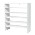 thumbnail image 1 of Costway 3 PCS Stackable Shoe Rack 31-Inch Horizontal Organizer 2-tier StorageShelf White, 1 of 12