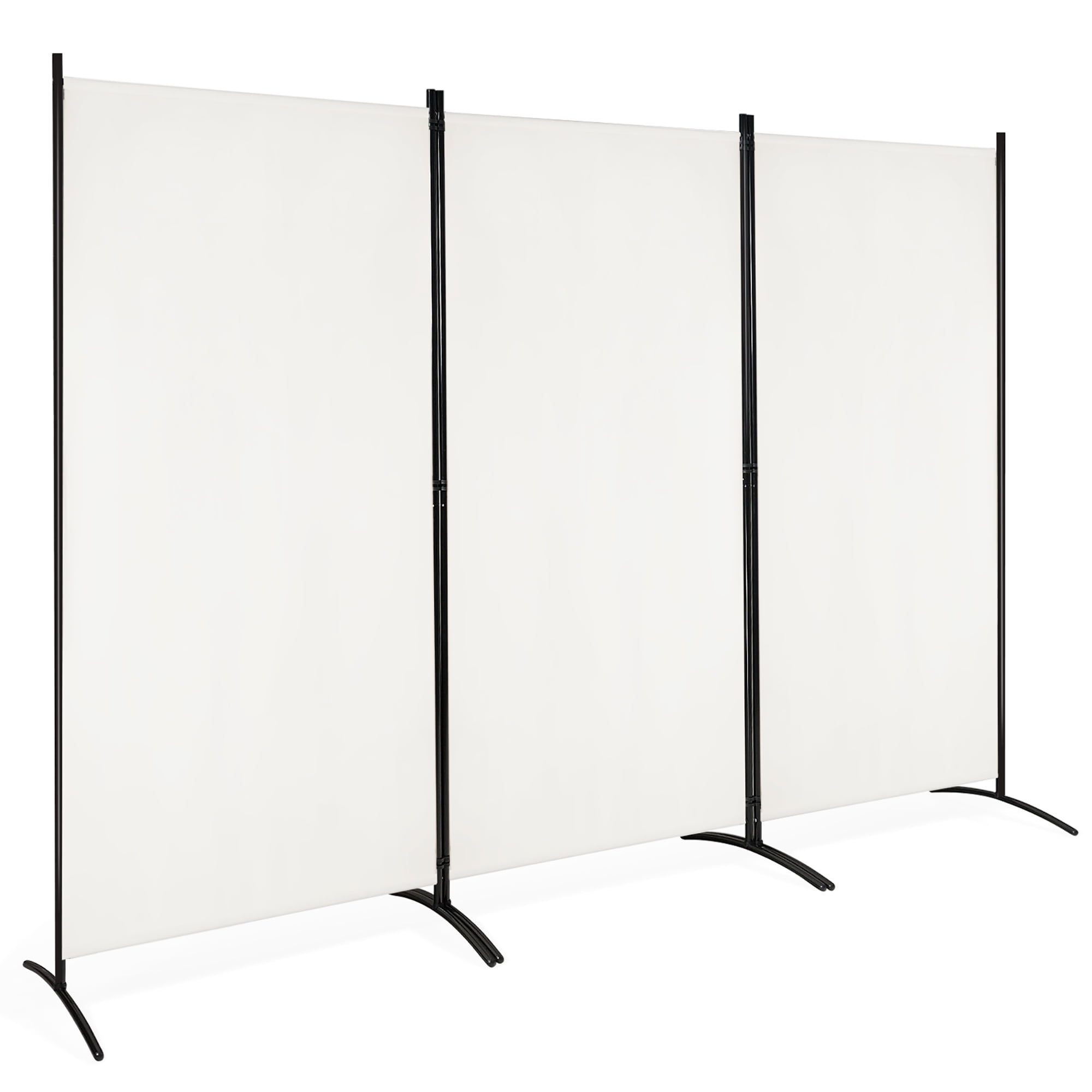 Costway 3Panel Free Standing Indoor Room Divider, Temporary Privacy