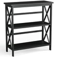 thumbnail image 1 of Costway 3-Tier Bookshelf Wooden Open Storage Bookcase for Home Office Black, 1 of 11