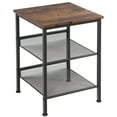 thumbnail image 1 of Costway 3-Tier Industrial End Side Table Nightstand W/2 Adjustable Shelves Rustic Brown, 1 of 11