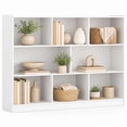 thumbnail image 1 of Costway 3-tier Open Bookcase 8-Cube Floor Standing Storage Shelves Display Cabinet White, 1 of 10