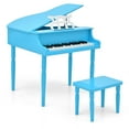 thumbnail image 1 of Costway 30-Key Classic Baby Grand Piano Toddler Toy Wood with Bench & Music Rack Blue, 1 of 10