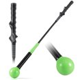 thumbnail image 1 of Costway 31.5" Golf Swing Trainer Aid with Weighted Head for Grip Rhythm Flexibility Balance Green, 1 of 10