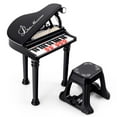 thumbnail image 1 of Costway 31 Keys Kids Piano Keyboard Toy Toddler Musical Instrument with Stool & Microphone Black, 1 of 9