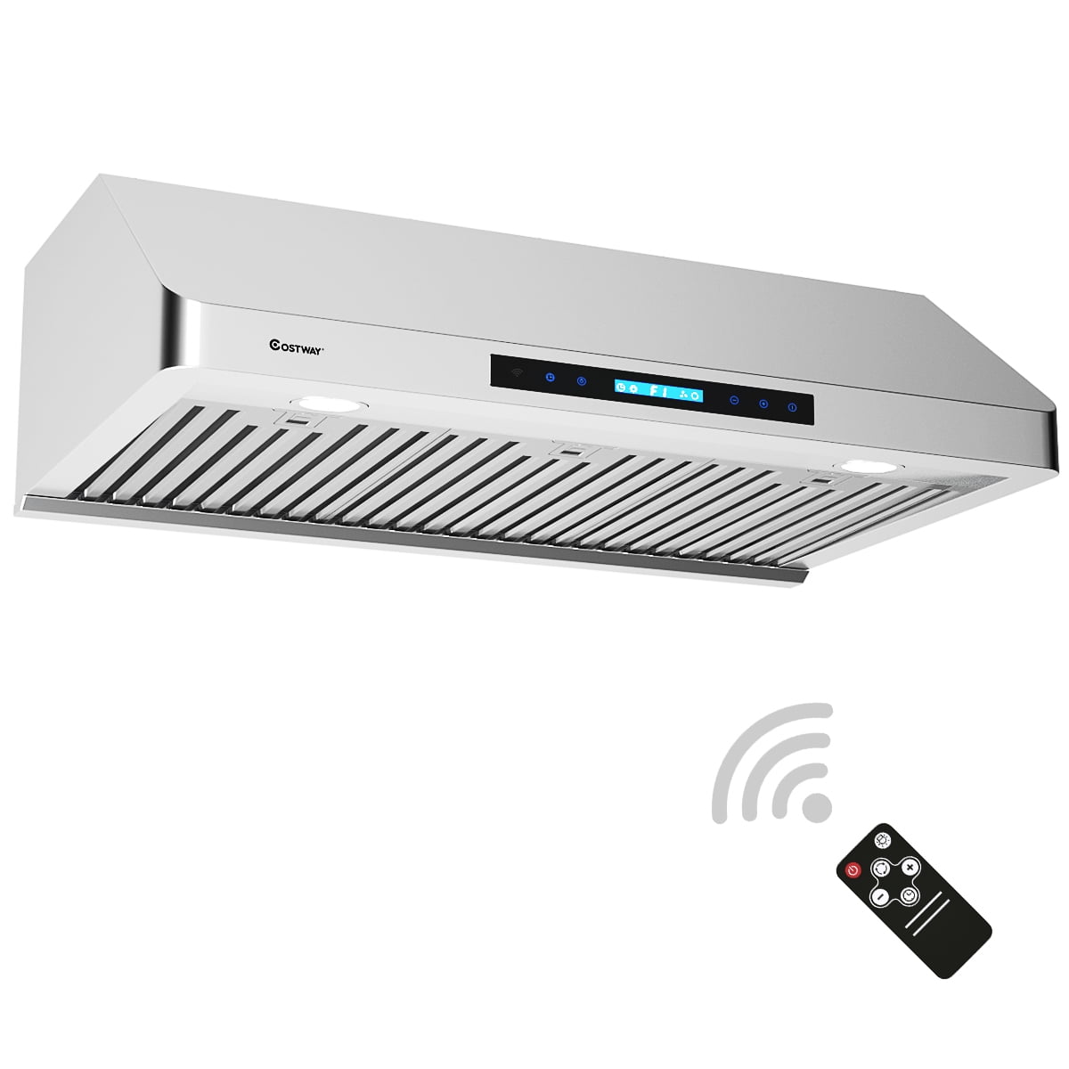 Costway 36'' Kitchen Range Hood Stainless Steel Wireless
